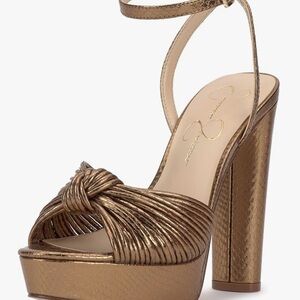 Jessica Simpson Women’s Platform Sandals size 6M in Bronze